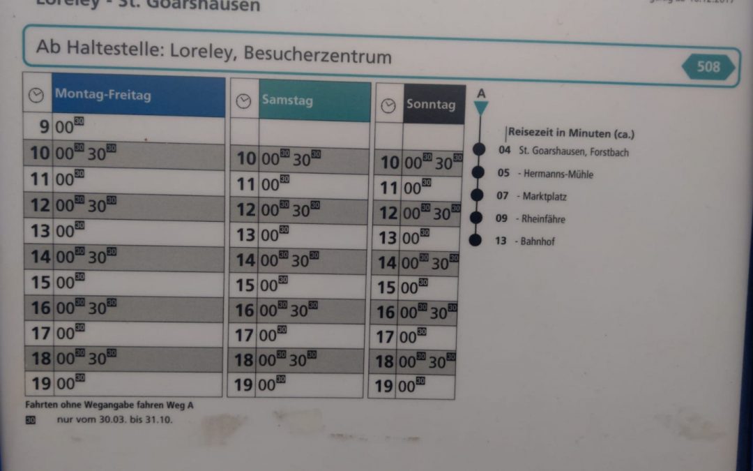 Mike Weiland: Busverbindung im Winterhalbjahr auf Loreleyplateau: Geplantes Umsetzungszeitfenster kann nicht akzeptiert werden
